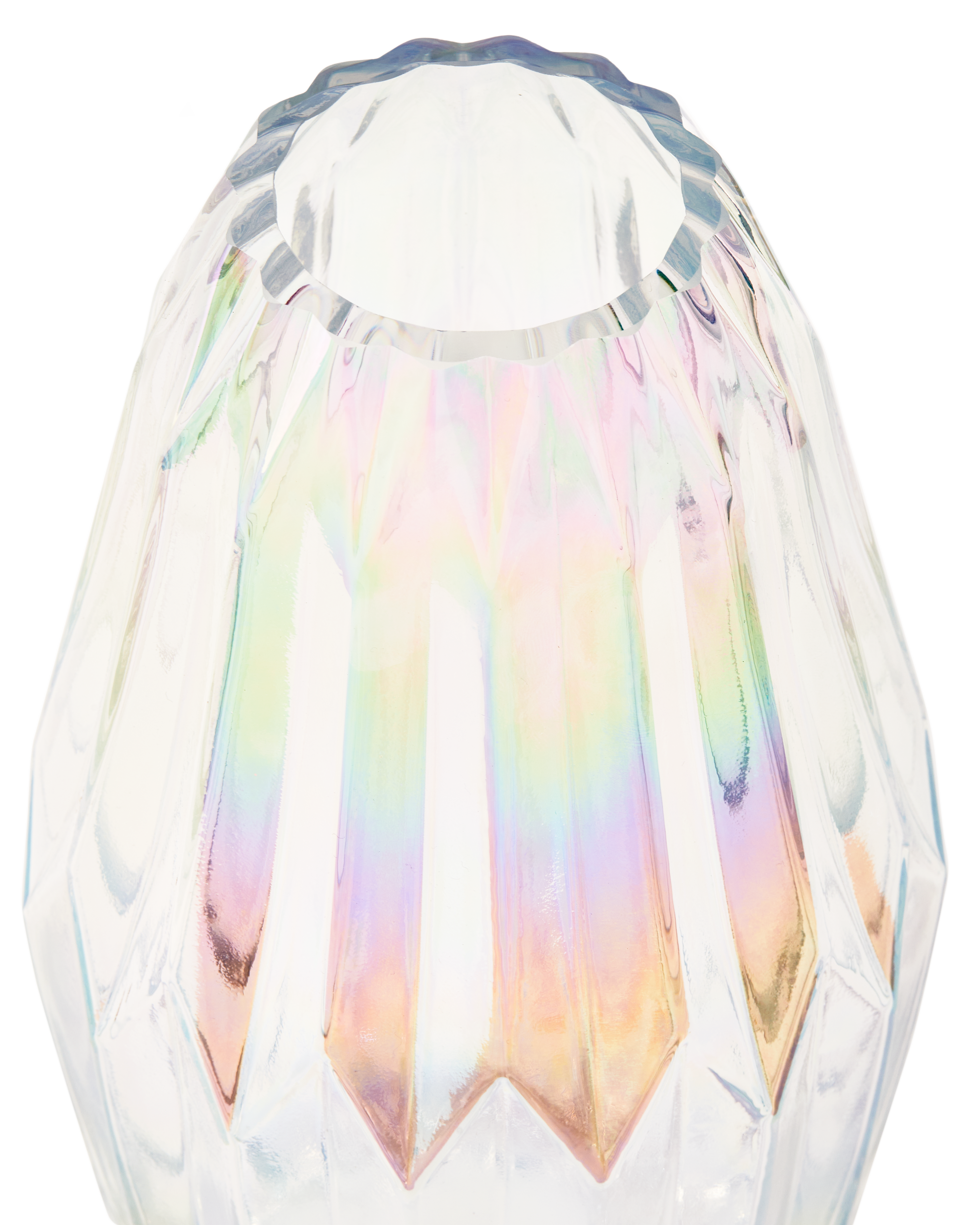 Glass Folds vase, M - multi